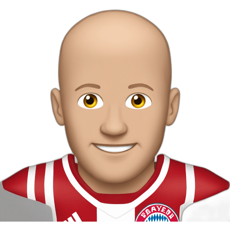 Arjen robben with bayern emoji