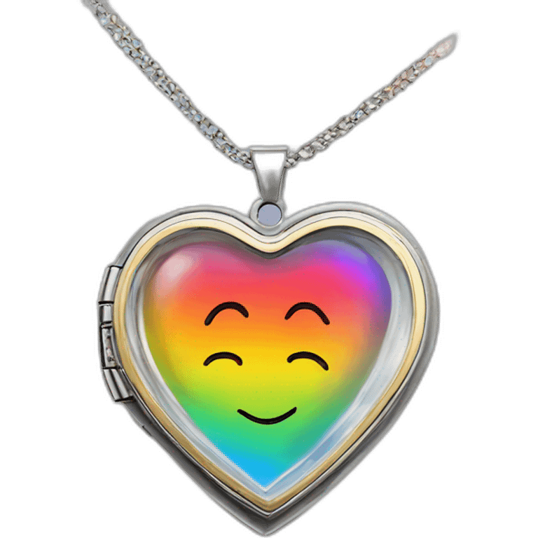 Jonathan Toews inside a rainbow locket heart emoji