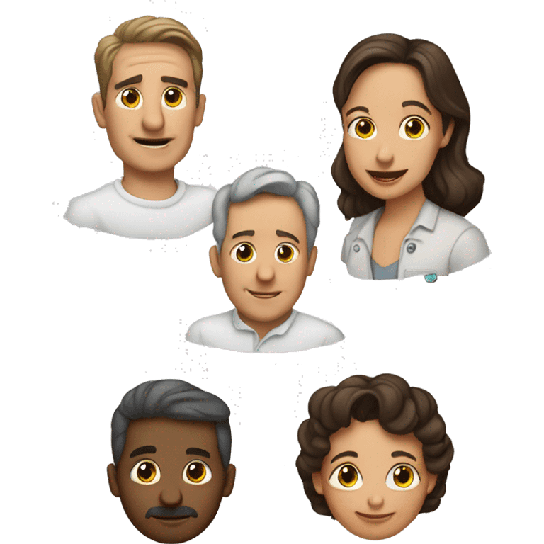 papa, mama y dos HIJOS VARONES emoji