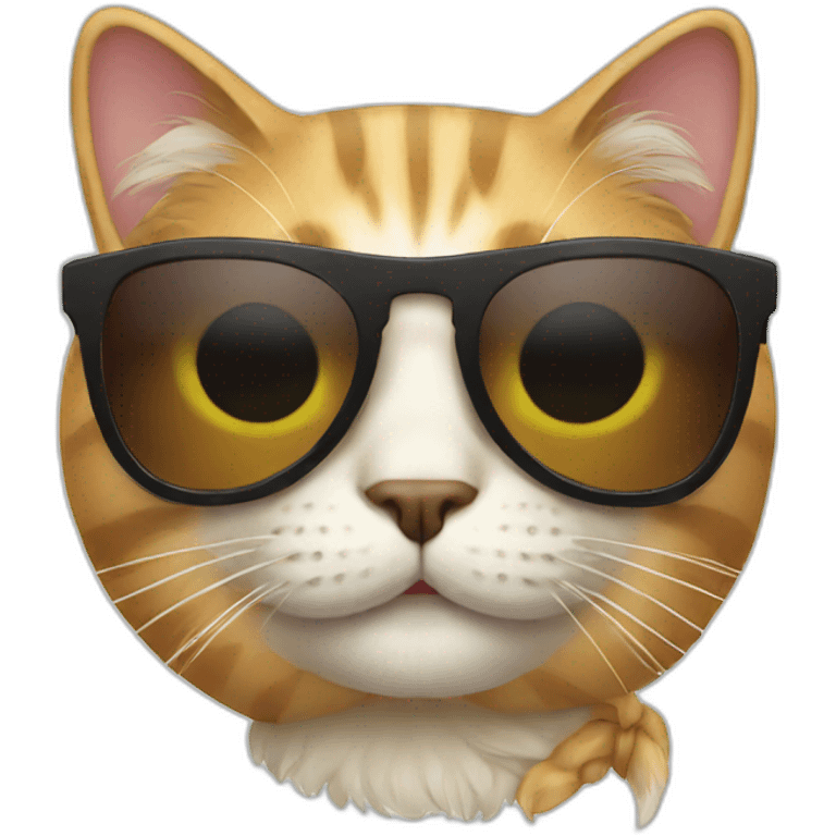 Cat with sunglasses emoji