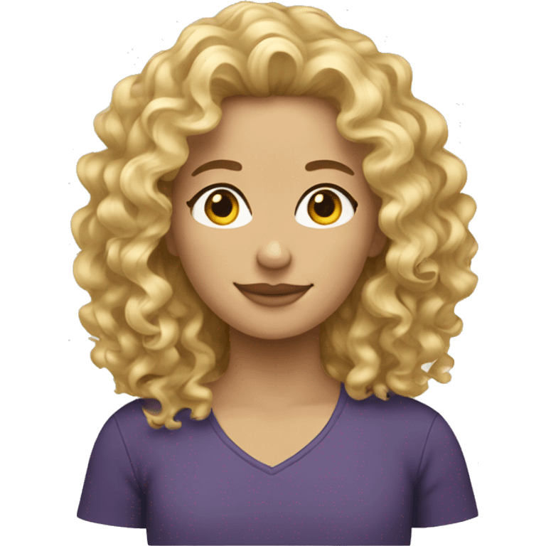 curly blond hair emoji