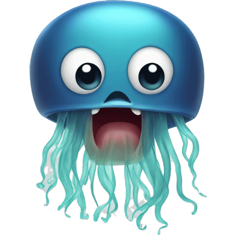 Jellyfish getting angry  emoji