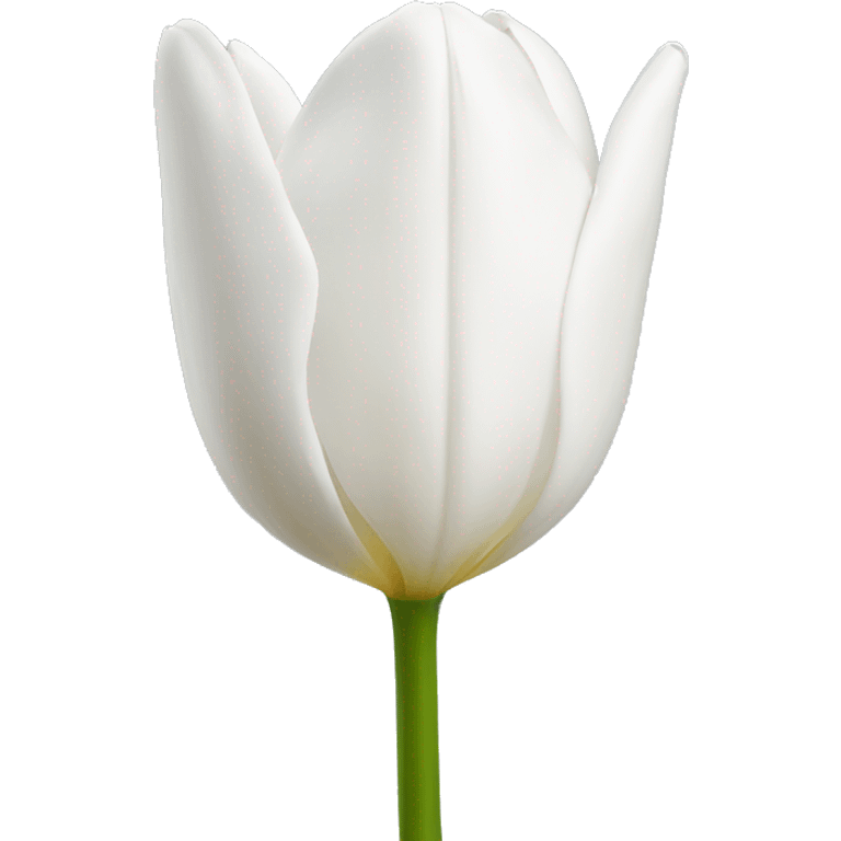 White tulip flower emoji