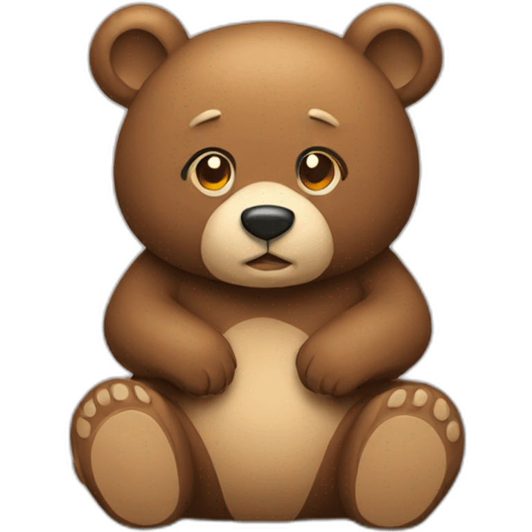 bear sitting emoji