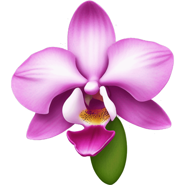 Beautiful pink orchidee emoji