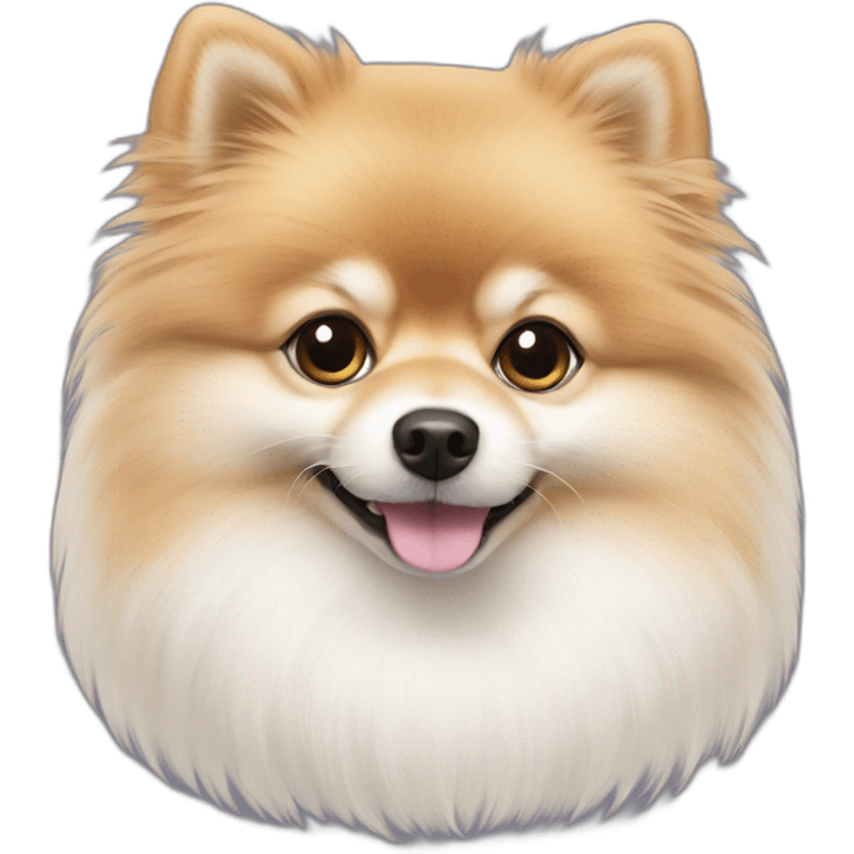 Pomeranian white emoji