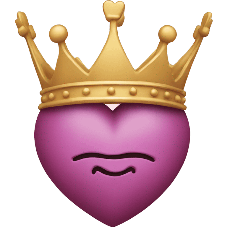 Heart with crown  emoji