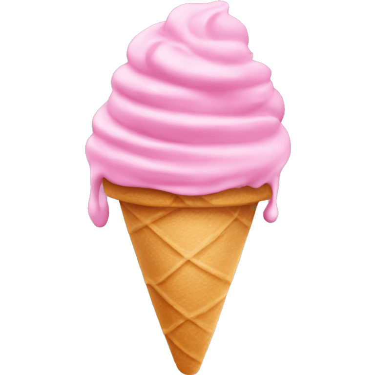 Gelato in pink emoji