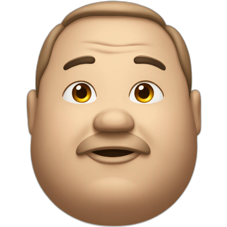 Very fat man emoji