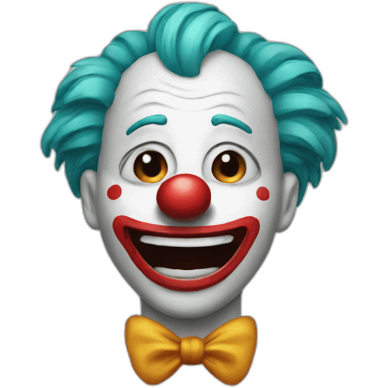 a crying clown emoji