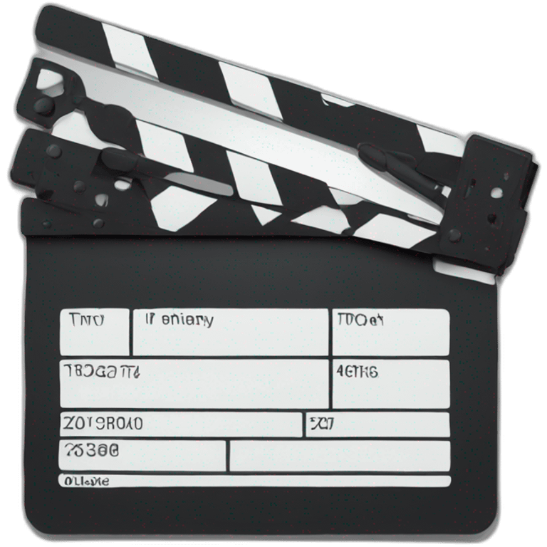 Clapperboard emoji