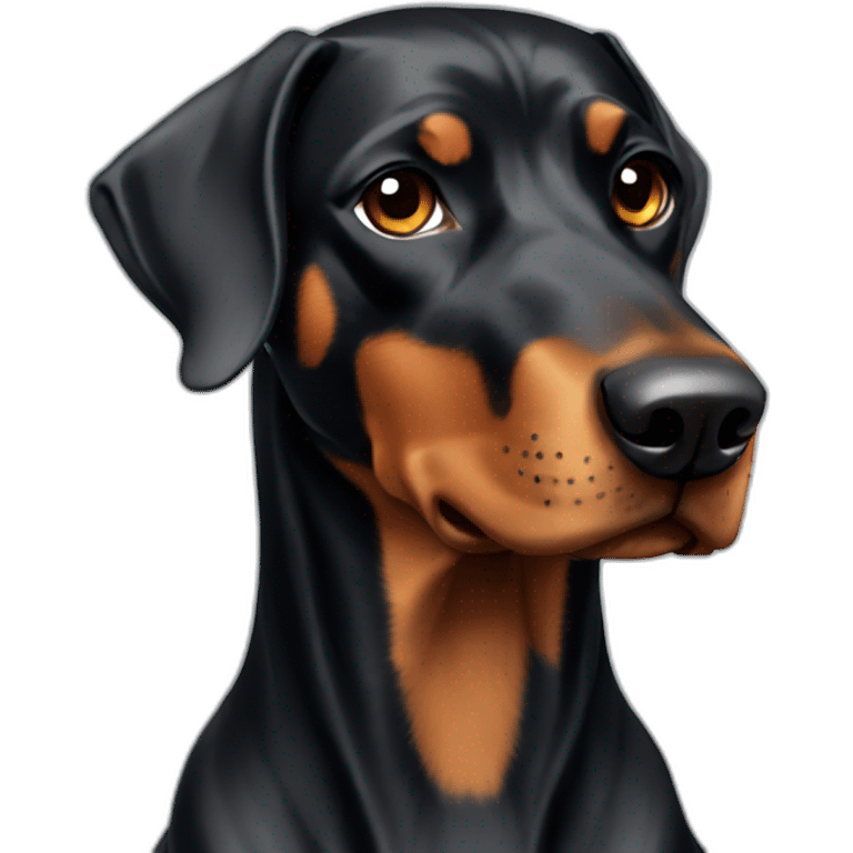 dog dobermann emoji