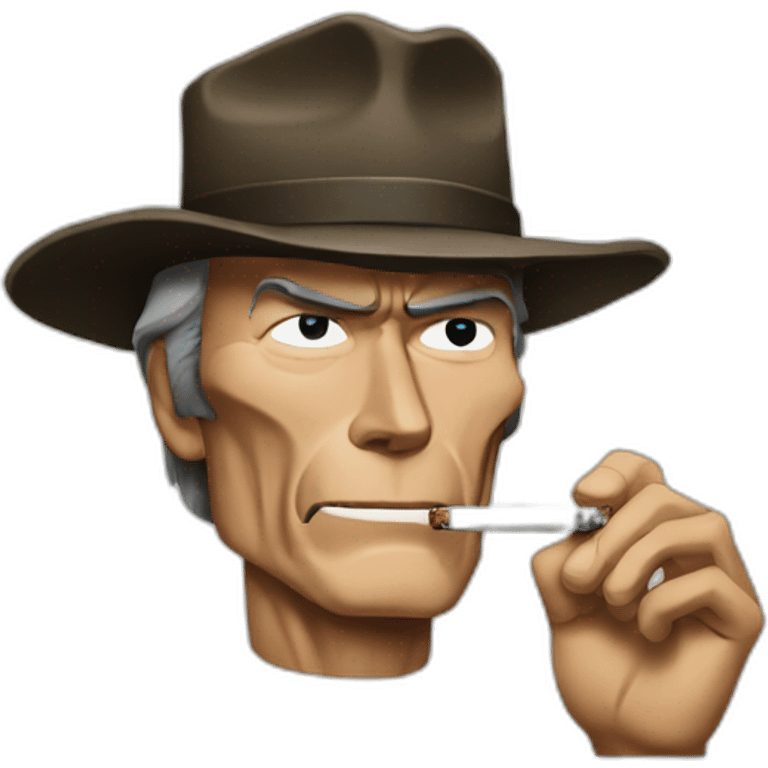 Clint eastwood smoking emoji