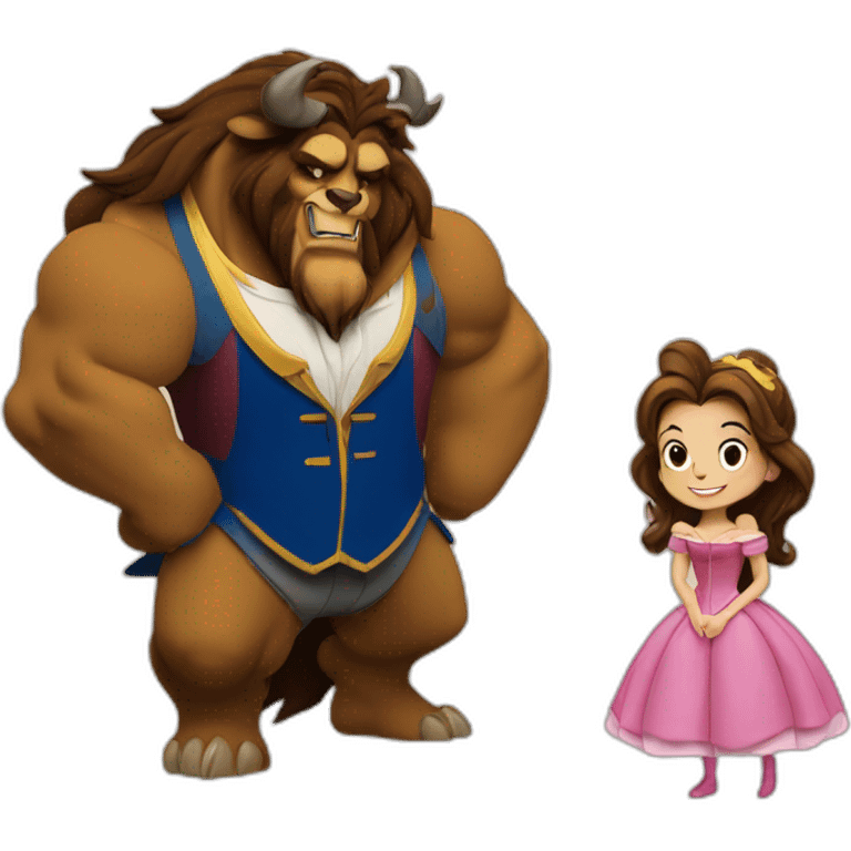 Beauty and the beast emoji