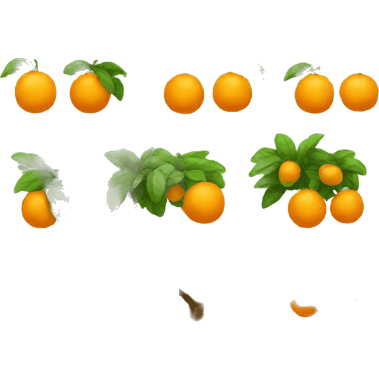 growing orange tree emoji