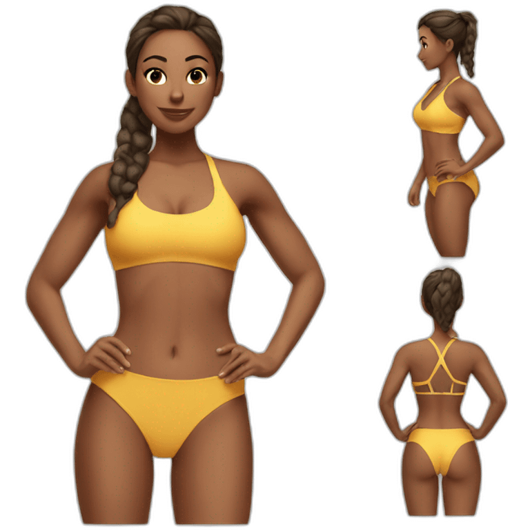 fitness bikini emoji