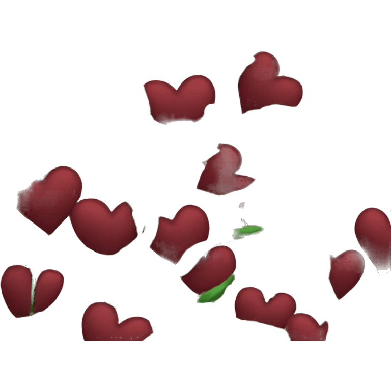 vines wrapped around dark red heart emoji