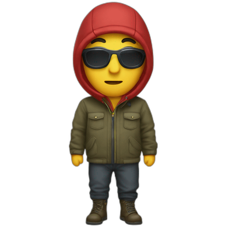 Homme cagoule emoji