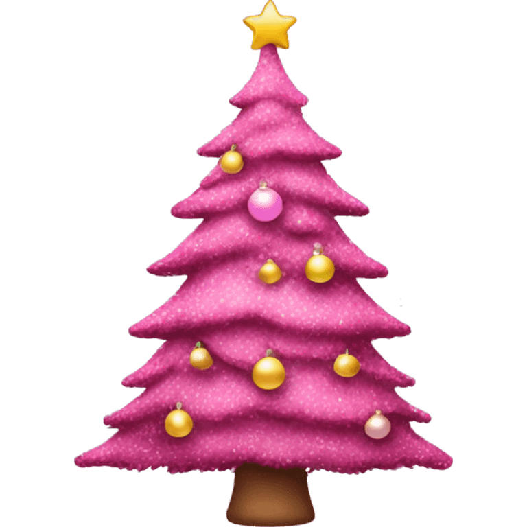 pink christmas tree emoji