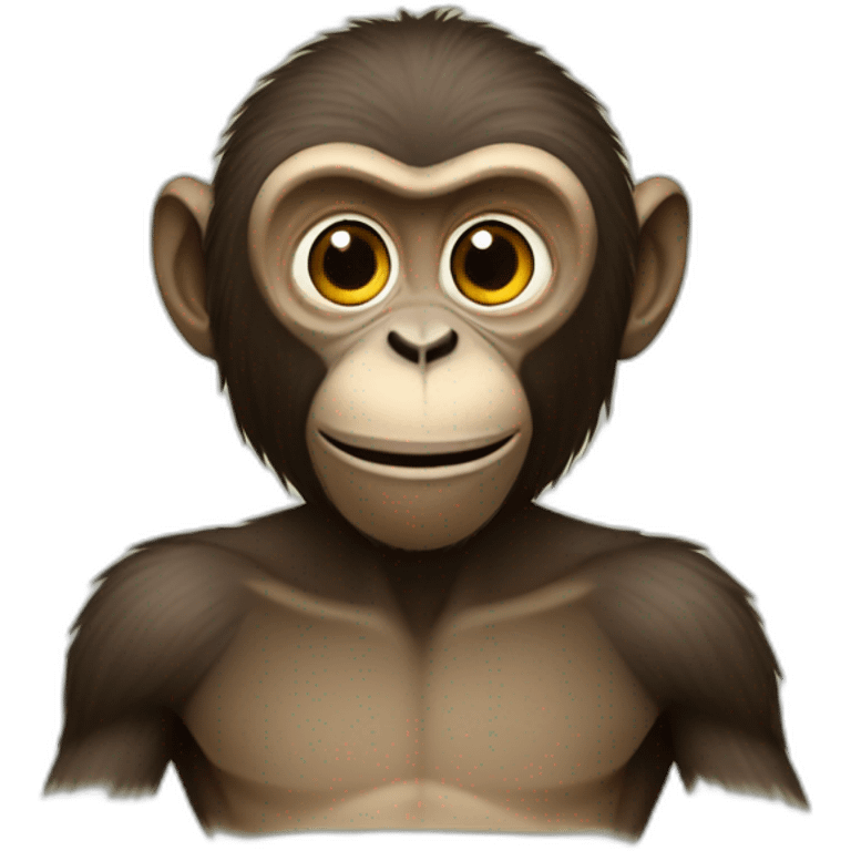 Macaco com uma ak emoji