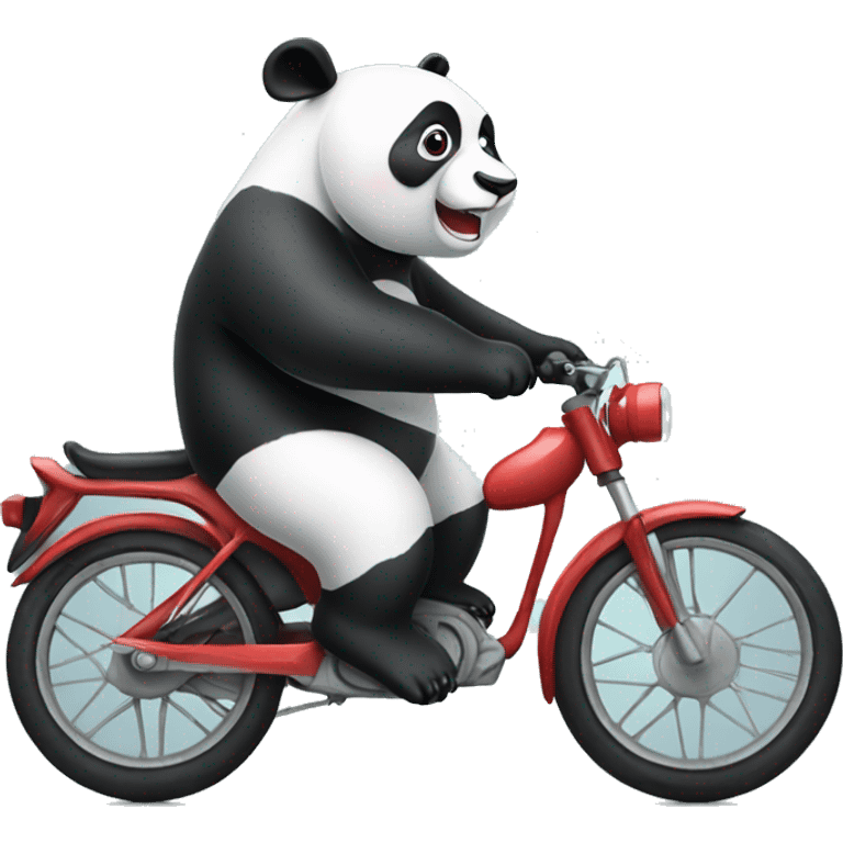 Panda on bike emoji