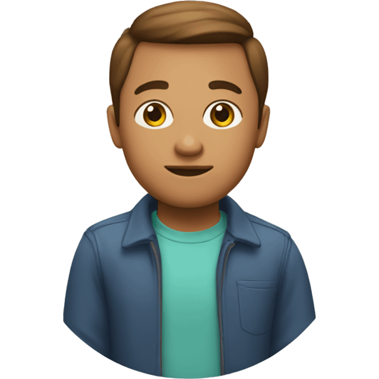 memoji with background circle on transparent background emoji