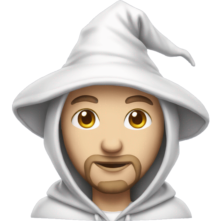 white magician with hoodie emoji