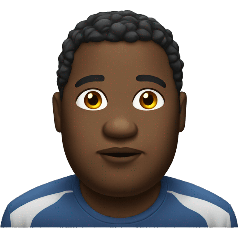 fat black man emoji