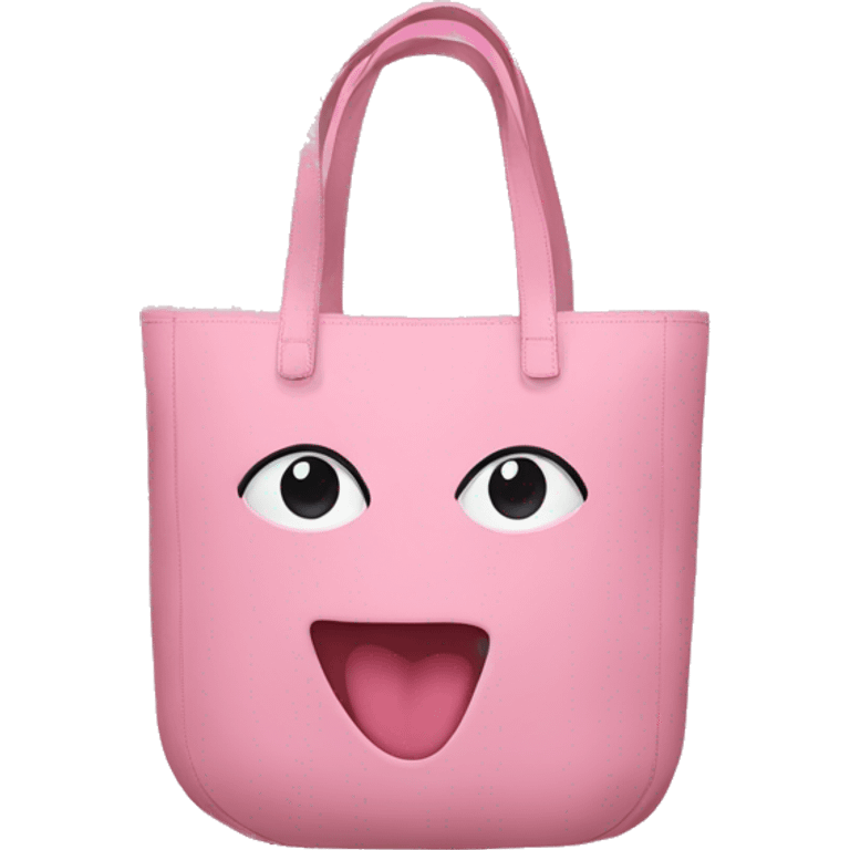 pink tote bag emoji