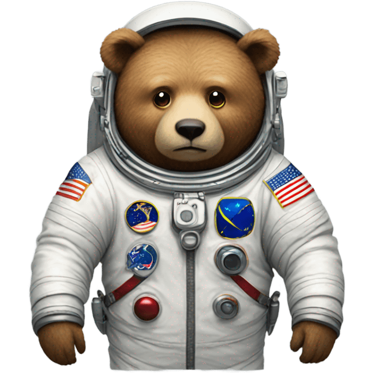 Astronaut bear emoji