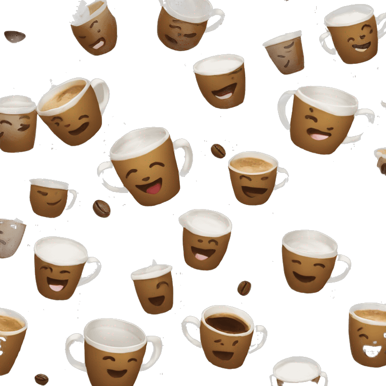 coffee cup laugh emoji