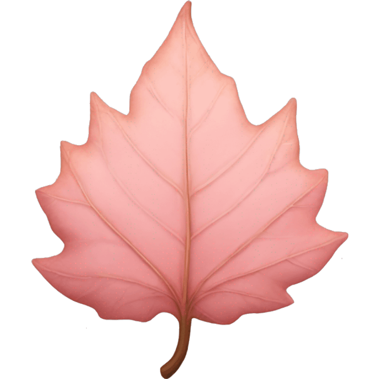 Light pink autumn leaf emoji