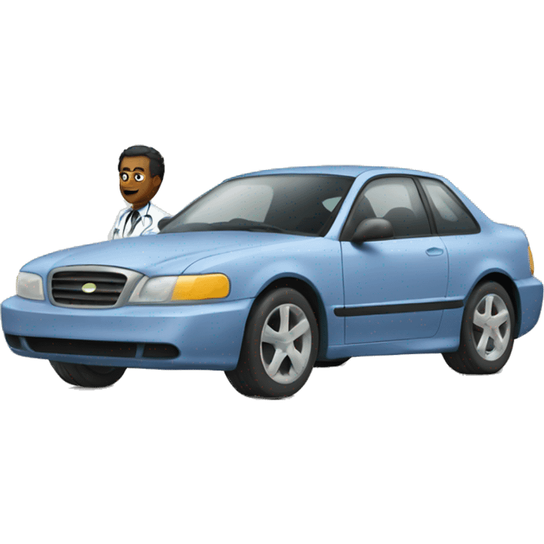 Car and doc emoji