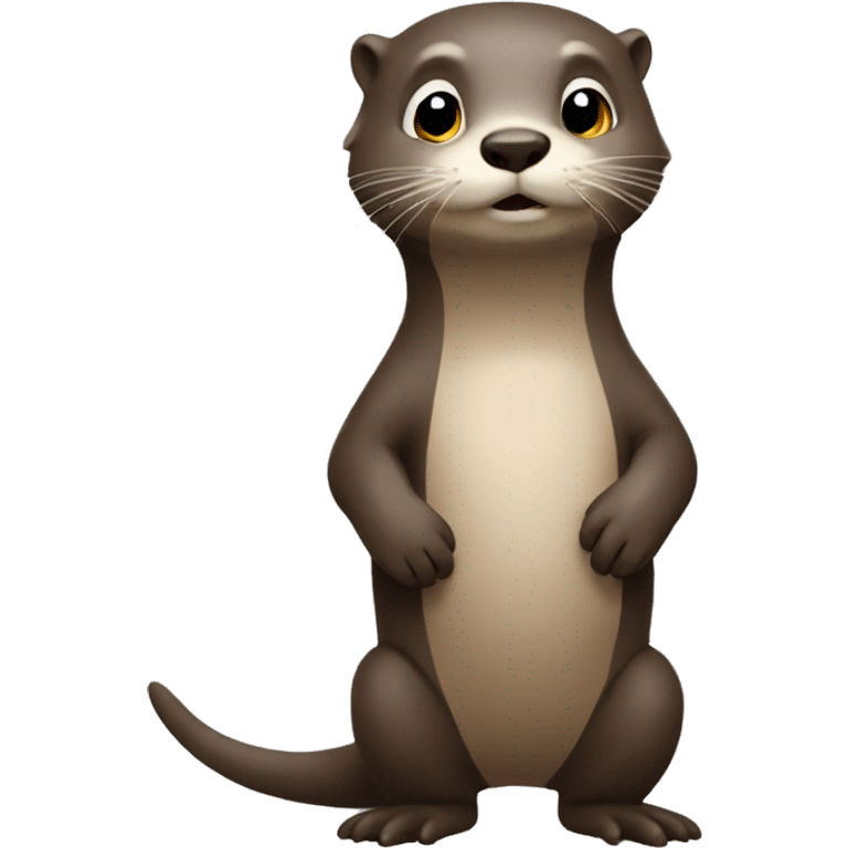  otter waiting for hedgehog's hand emoji