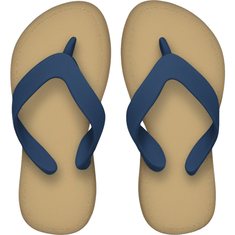 Navy blue flip flops emoji