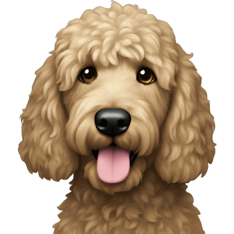  black golden doodle emoji