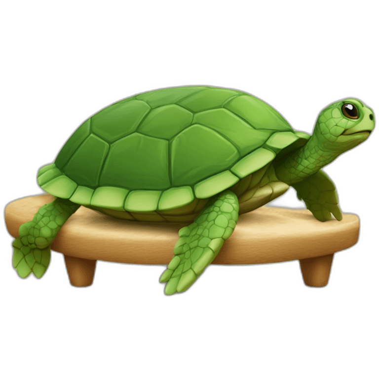 tortue sur un canapé emoji