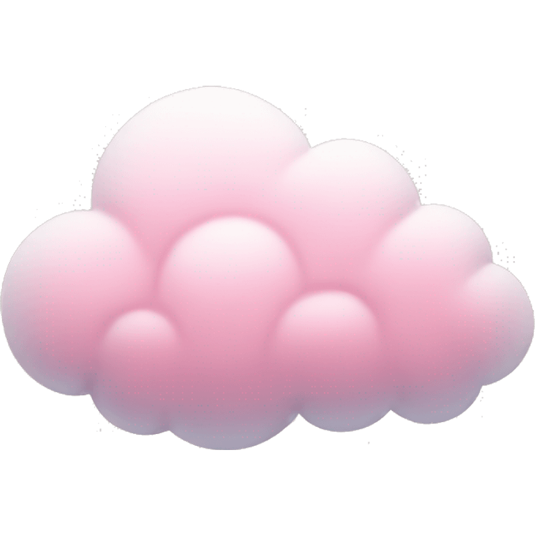 Pastel pink cloud emoji