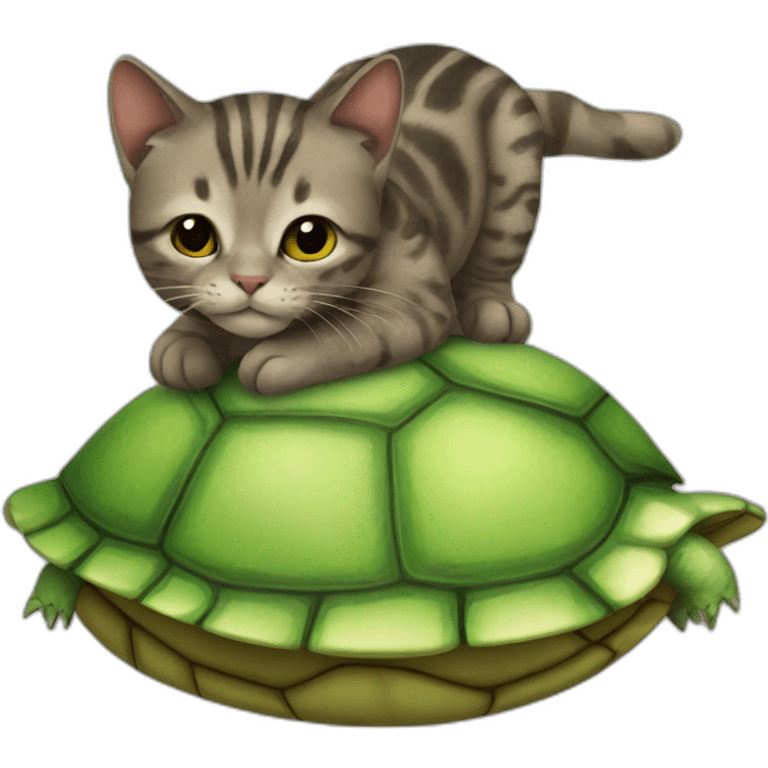 Cat turtle emoji