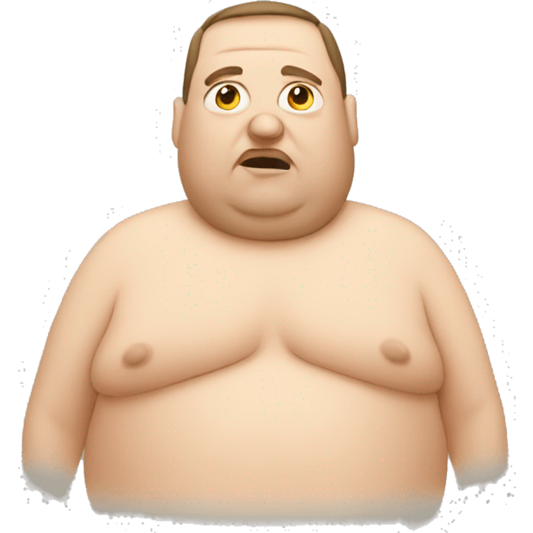 fat man with inlets emoji