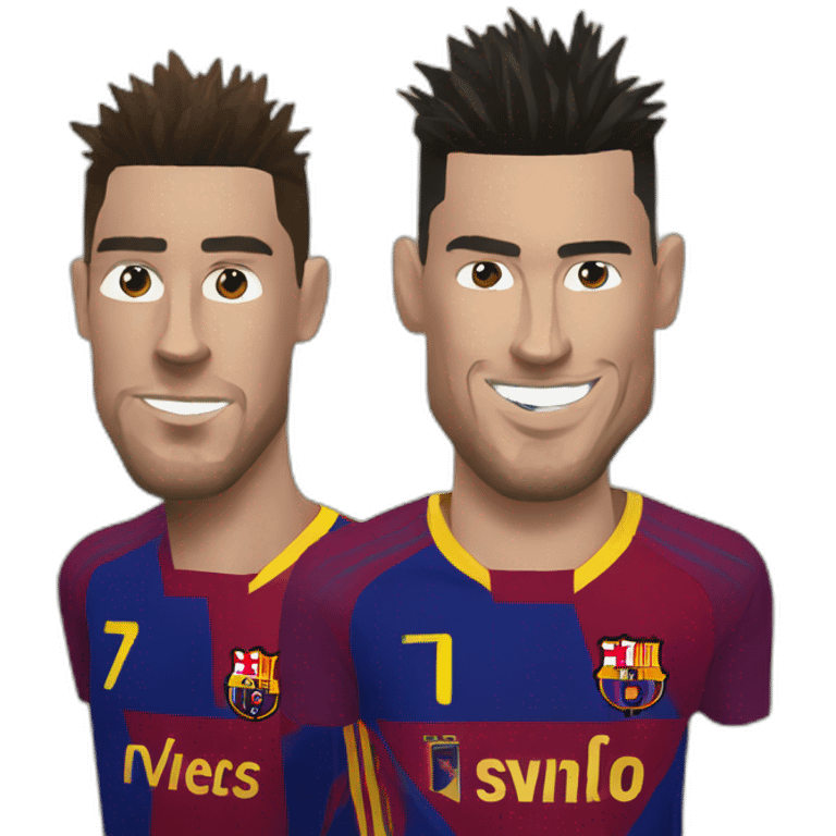 Ronaldo tape Messi emoji