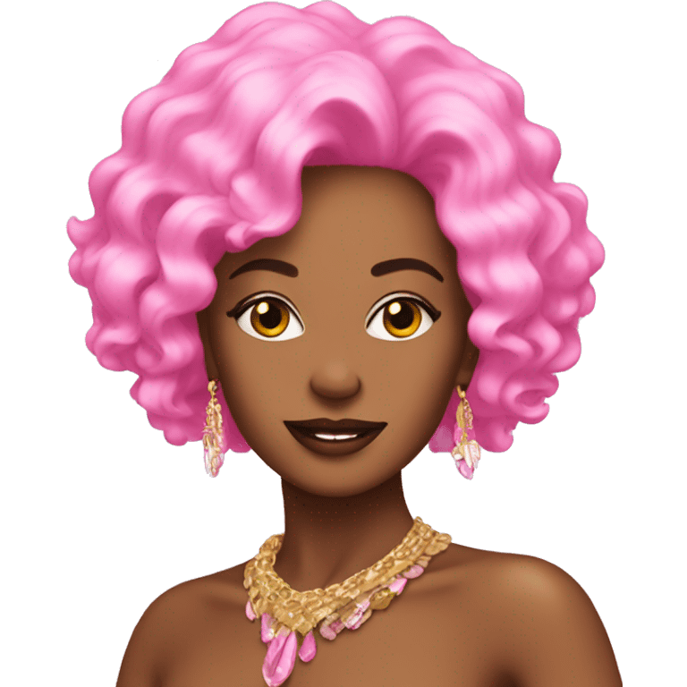 pink high vibrational diva emoji