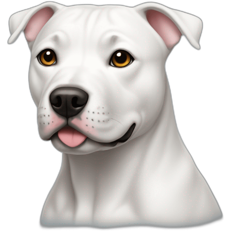 Staffy blanc emoji