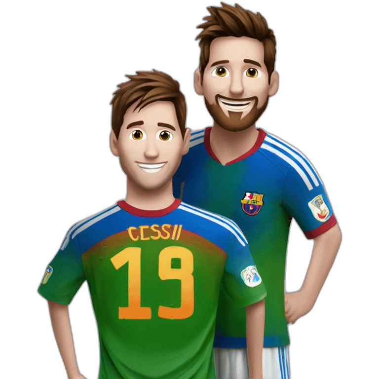 messi deseando feliz cumpleaños a Matias tez blanca churos emoji