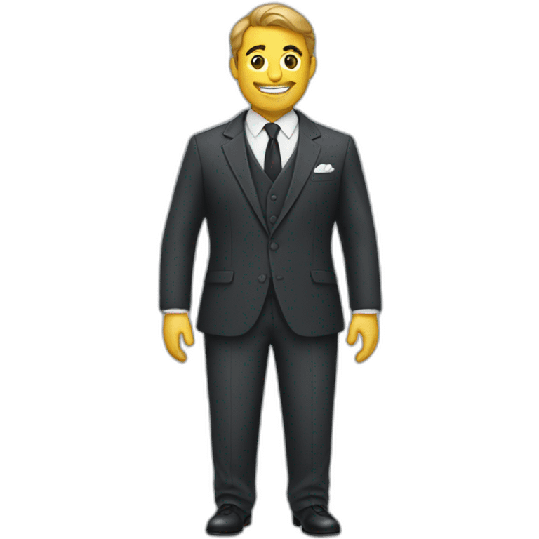 Men in a Tailor made suit emoji