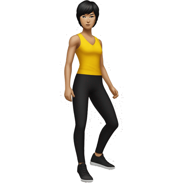 female bruce lee emoji AI Emoji Generator