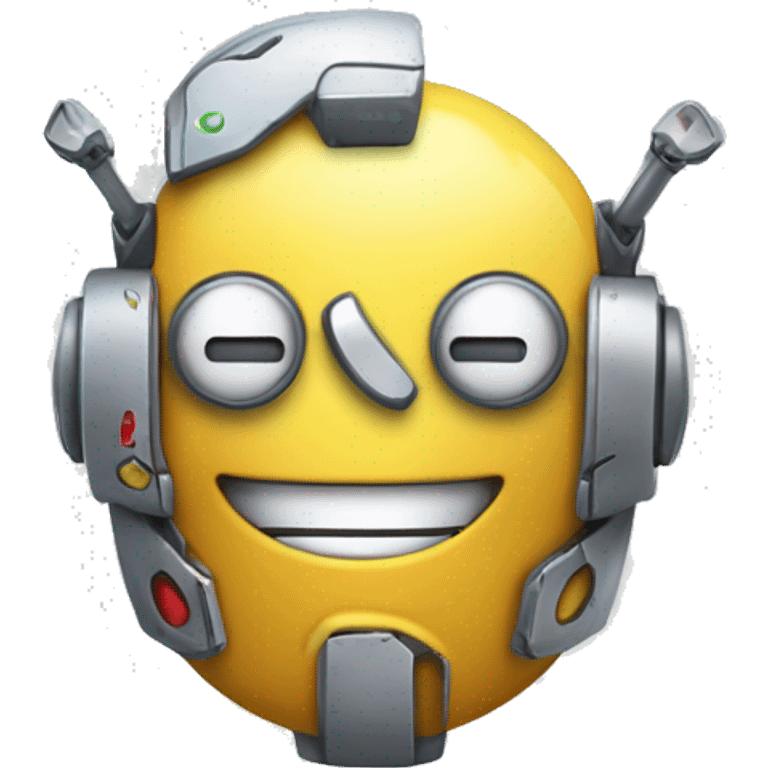 robos con sonrisa y corazon en las manos emoji