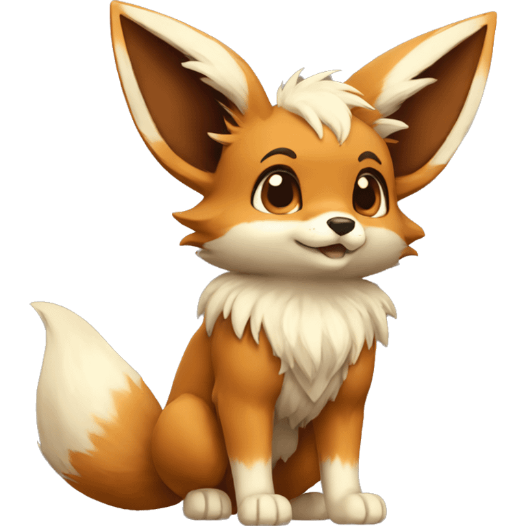 Eevee-Fox full body emoji