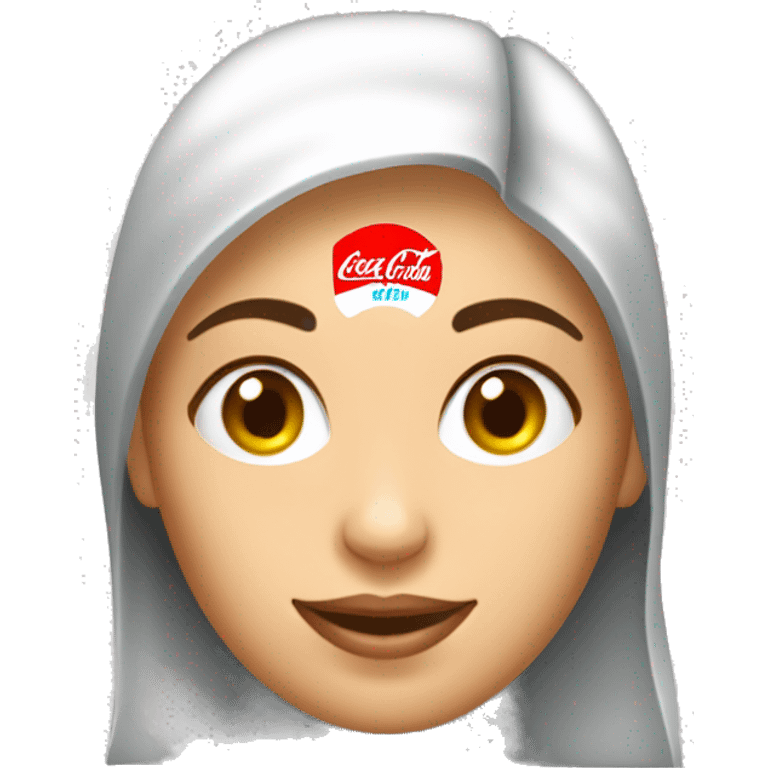 Un bouteille de coca cola sur un femme  emoji