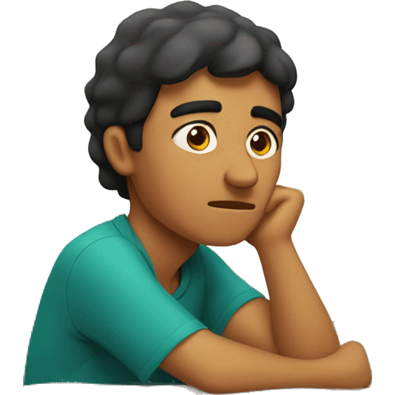 mexican guy sitting and wondering  emoji